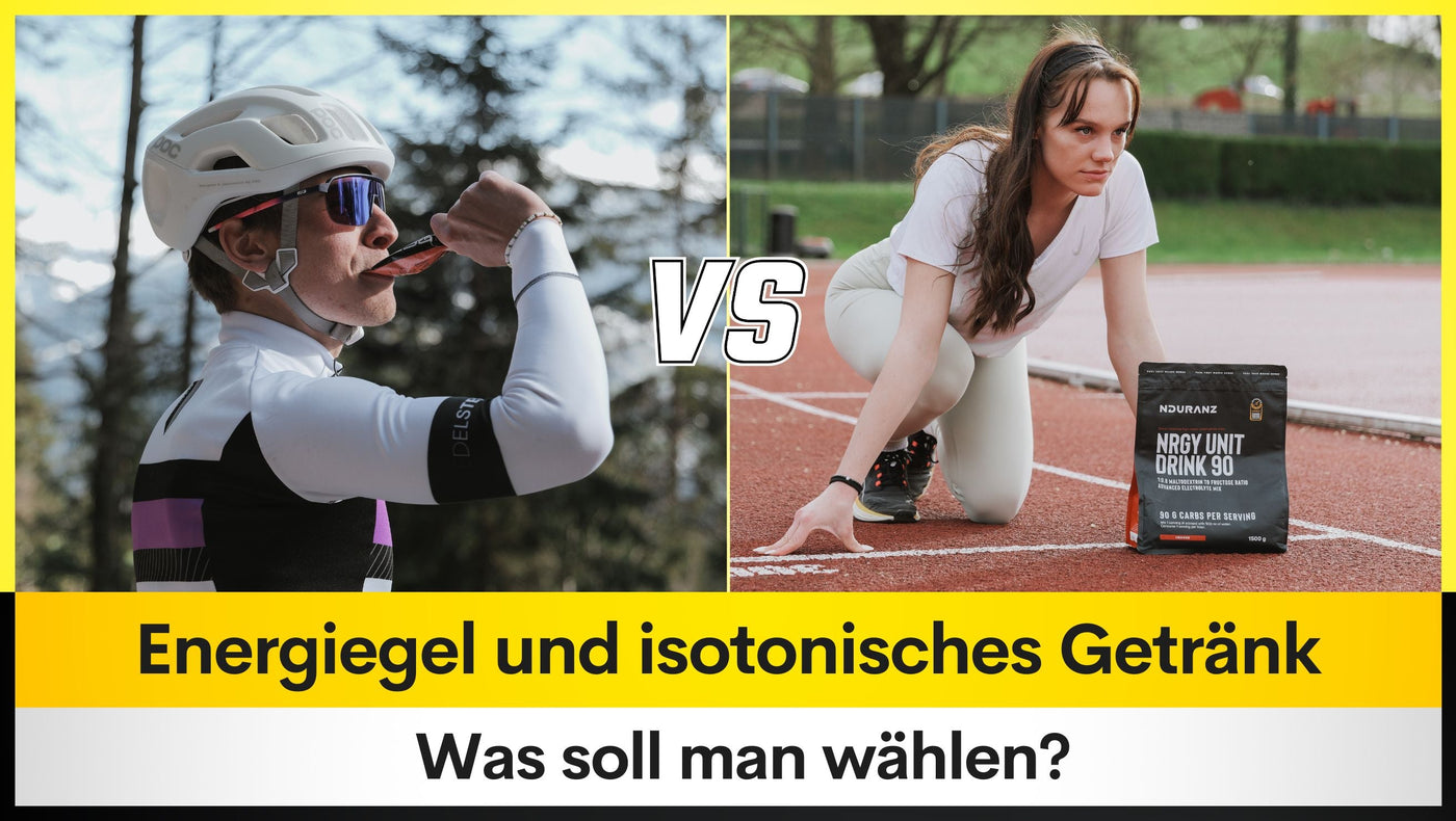 Energiegel und isotonisches Getränk – was soll man wählen?
