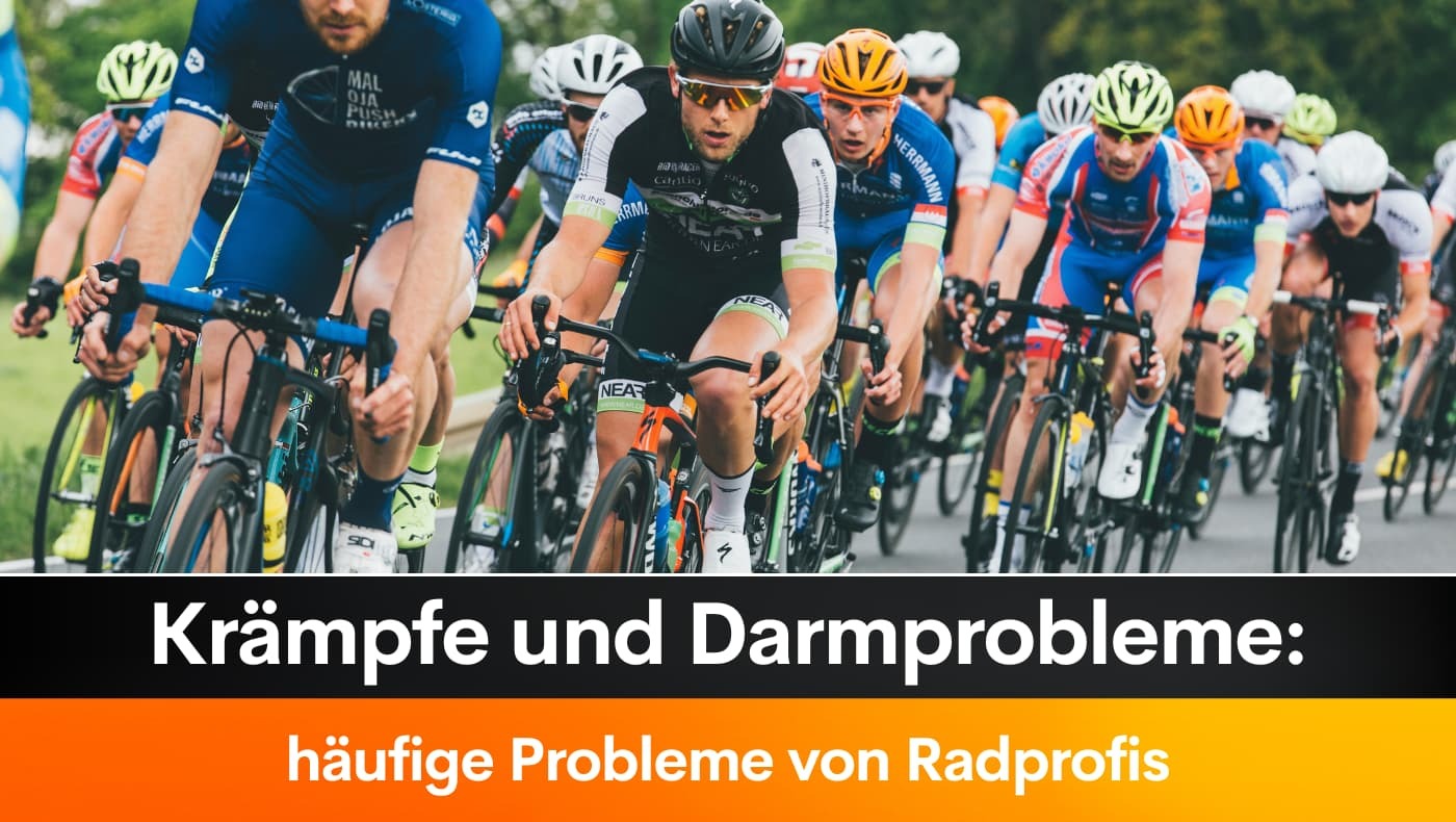 Krämpfe und Darmprobleme: häufige Probleme von Radprofis