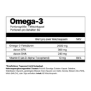 Omega-3 von 4Endurance Pro - hochwertiges Fischölpräparat mit 2000 mg Omega-3-Fettsäuren, einschließlich EPA, DHA und Vitamin E, für Herz-Kreislauf-Gesundheit, Gehirnfunktion und Zellschutz.