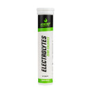 4Energy Electrolytes - 20 Brausetabletten Apfelgeschmack, weiße Tube mit schwarzer und grüner Schrift auf weißem Hintergrund.