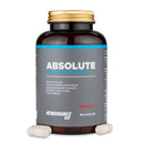4Endurance Pro Absolute - 84 Kapseln, braune Flasche mit goldfarbenem Verschluss und blau‑schwarzem Etikett auf weißem Hintergrund.